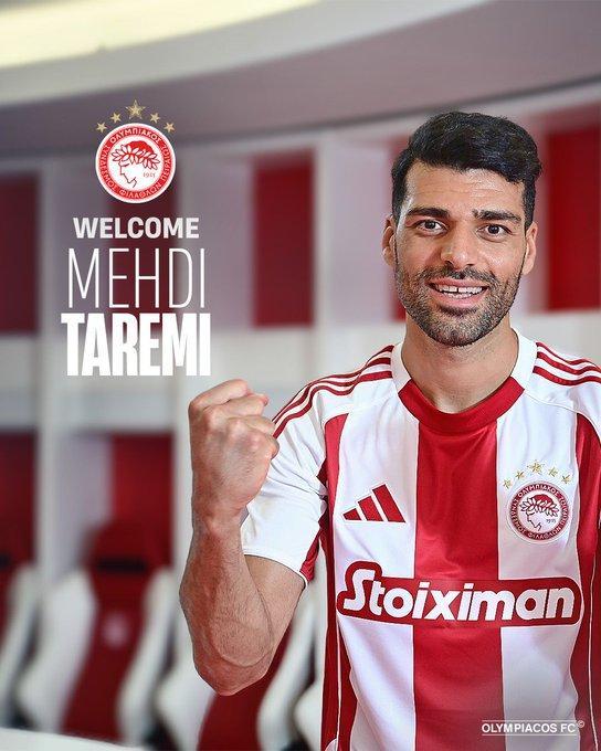官方：塔雷米加盟奥林匹亚科斯，据悉转会费250万欧